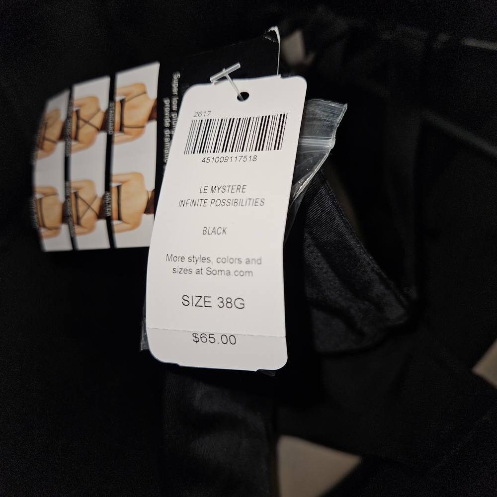 Le Mystere Infinite Possibilities Plunge Black Bra